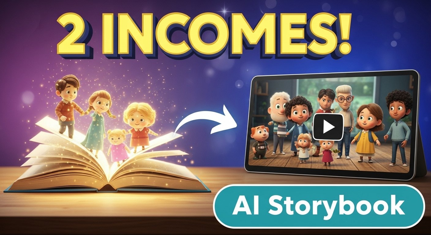 Read more about the article Turn an AI Kids’ Story into 2 Passive Income Streams with Amazon KDP & YouTube
