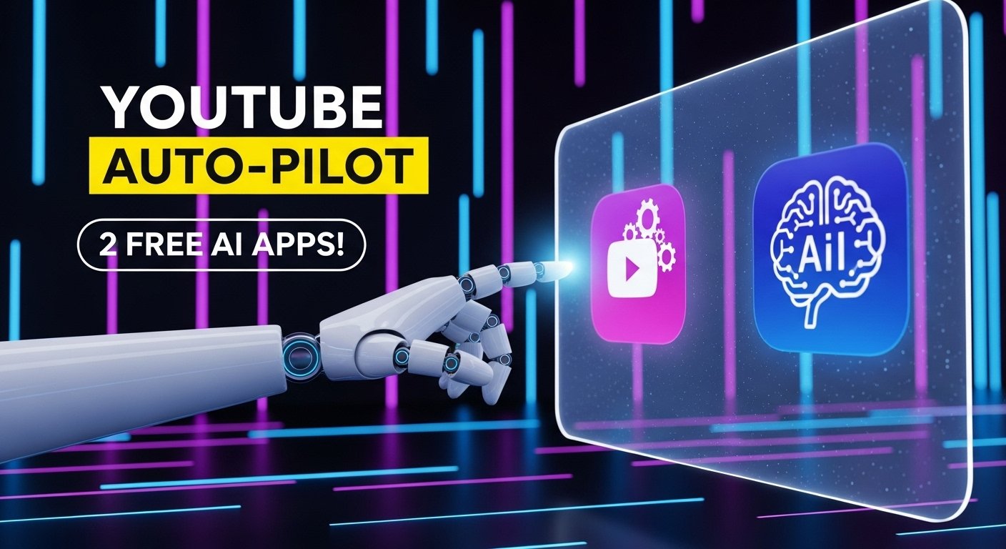 Read more about the article Automate YouTube: Build 2 FREE AI Apps (No Code) to Boost Growth Fast