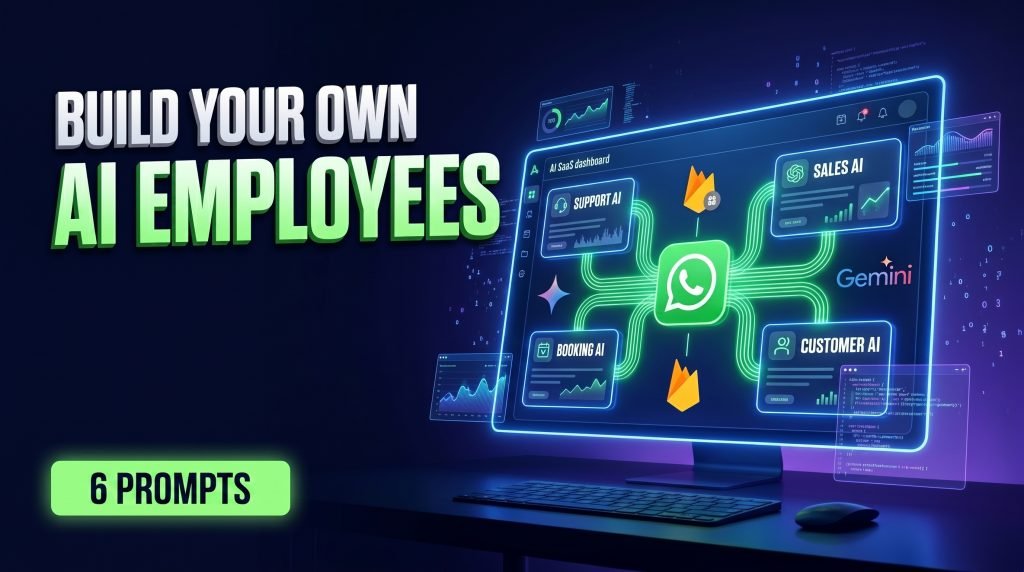 Build Your Own WhatsApp AI Agent SaaS with Google AI Studio architecture diagram